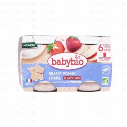 Desserts Lactés - Brassé Pomme Fraise 2x130g