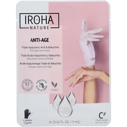 Nature Masque gants anti-âge - Triple acide hyaluronique, bakuchiol et niacinamide