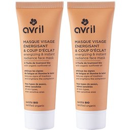 Masque visage énergisant & coup d'éclat Certifié bio