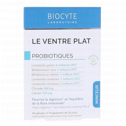 Ventre plat Probiotiques x30 gélules