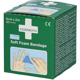 Soft Foam Bandage Blue 6 cm x 2 m 51011011