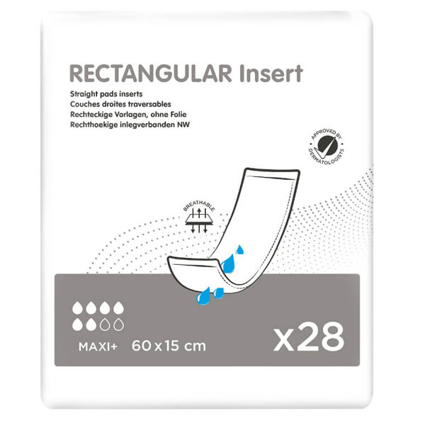 Rectangular Insert Couche Droite Traversable Maxi 28 unités