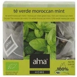 Alma Infusion Maison Thé Vert Thé Vert Menthe du Maroc 15 Sacs