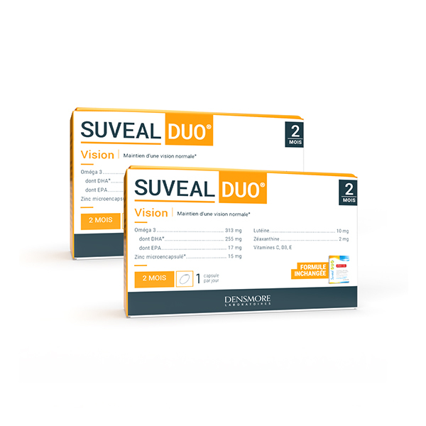 Suvéal Duo Vision Maintien d'une Vision Normale Cure 4 mois (Lot 2x2 mois)