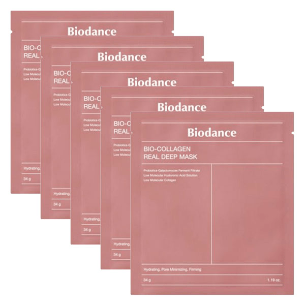 Bio Collagen Real Deep Mask - masque 30g Lot de 5