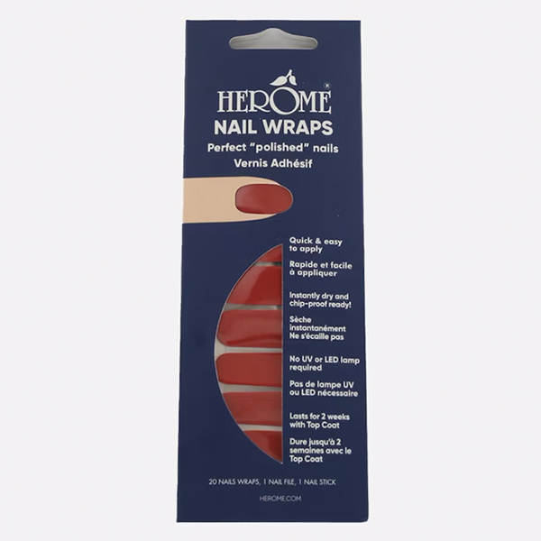 Nail Wraps ruby red