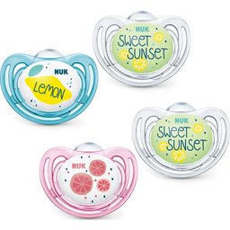Sucette En Silicone Fruits Day&Night 6-18 Mois 2 Unités