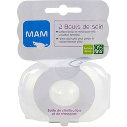 Bout Sein Silicone Taille L 2uts