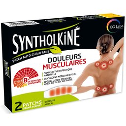 Patch Auto-Chauffant pour soulager les douleurs musculaires de la nuque, du bas du dos et du bas-ventre - Grand Format - Boîte de 2