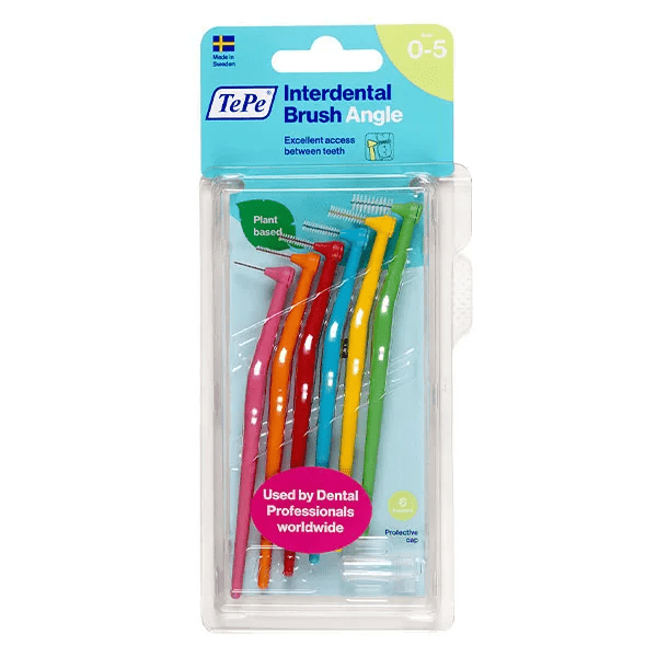 Brossettes Interdentaires Angle Assortiment toutes tailles (0.4-0.8 mm) 6 brossettes