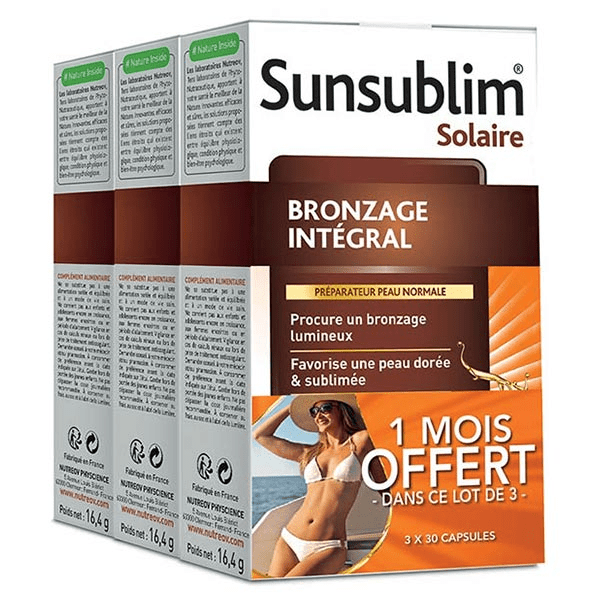 Physcience Sunsublim Bronzage Intégral Lot de 3 x 30 capsules