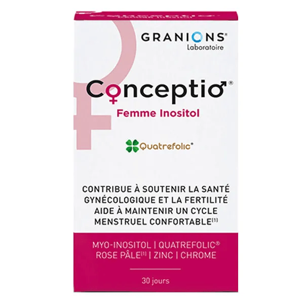 Granions Conception Femme Inositol Myo-Inositol Cycle et Fertilité 30 comprimés
