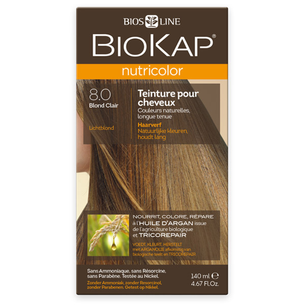 Nutricolor Teinture pour Cheveux 8.0 Blond Clair 140ml