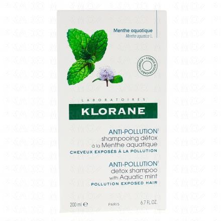 Menthe aquatique bio - Shampooing détox anti-pollution flacon 200ml