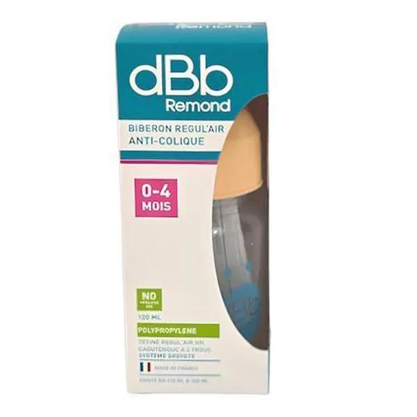 Biberon en polypropylène Tétine caoutchouc de 0 à 6 mois Coloris Caramel 120 ml
