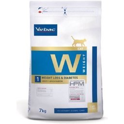 Veterinary HPM W1 croquettes perte de poids & diabète pour chat