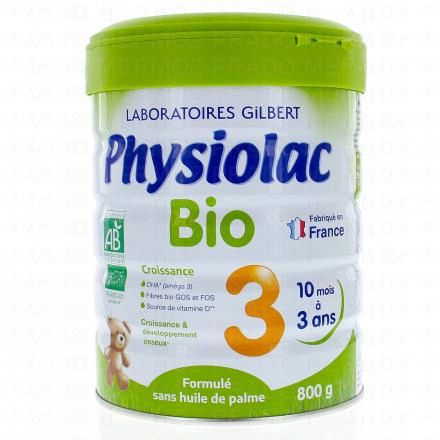 Bio Lait de Croissance 3ème âge 800g