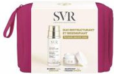 Densitium : Soins anti-âge 45+ Bi-Sérum Repulpant 2 x 15 ml + Baume Nuit Régénération Intense 15 ml + Trousse Offerts - Trousse