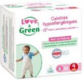 Culottes Hypoallergéniques 32 Culottes Taille 4 (8-15 kg) - Paquet 32 couches-culottes