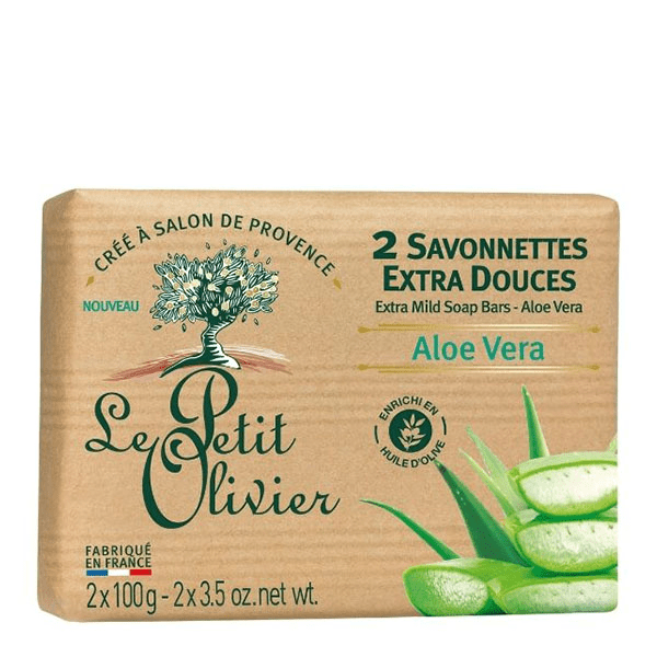 - 2 Savonnettes Extra Douces - Aloe Vera 2 x 100g