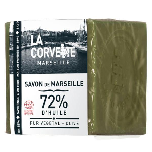 Cube de Savon de Marseille Olive Filmé 500g