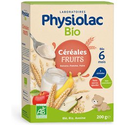 Bio Céréales Fruits Dès 6 mois