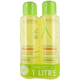Exomega Control Huile Lavante Émolliente 2x500ml