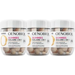 Oenobiol Gummies Solaire 2 en 1 Préparateur & Autobronzant