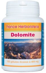 GELULES DOLOMITE - dosées à 400 mg poudre pure