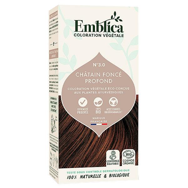Coloration Végétale N°3.0 Châtain Foncé Profond Bio 100g