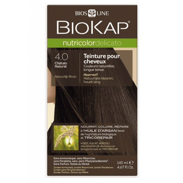 Nutricolor Delicato Hair Dye 4.0 Châtain Naturel 140ml