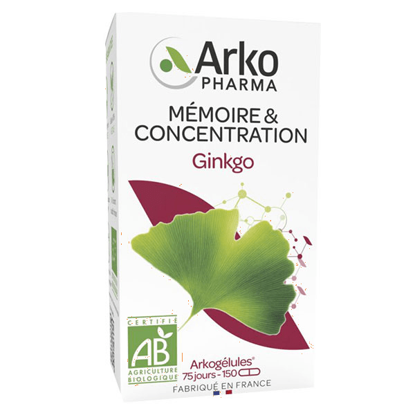 Arkogélules Gingko Bio 150 gélules