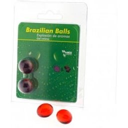 Taloka Brazilian Balls Intimate Gel Strawberry & Chocolate 2uds