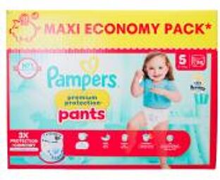 Premium Protection Pants T5 Maxi Pack 74 Couches-Culottes 11-17 kg - Carton 74 couches-culottes