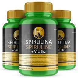 Spirulina + Vitamina B12 3x300caps