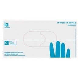 Gants Nitrile Sans Poudre Taille S 100uts