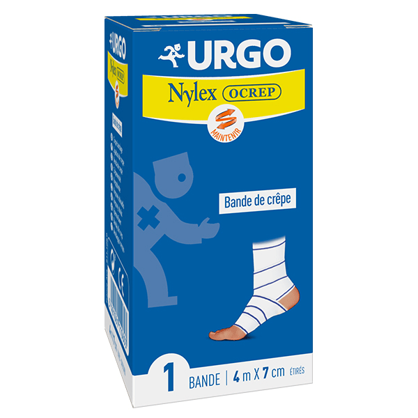 Soins Infirmiers Bande de Crêpe Nylex Ocrep 7cm x 4m