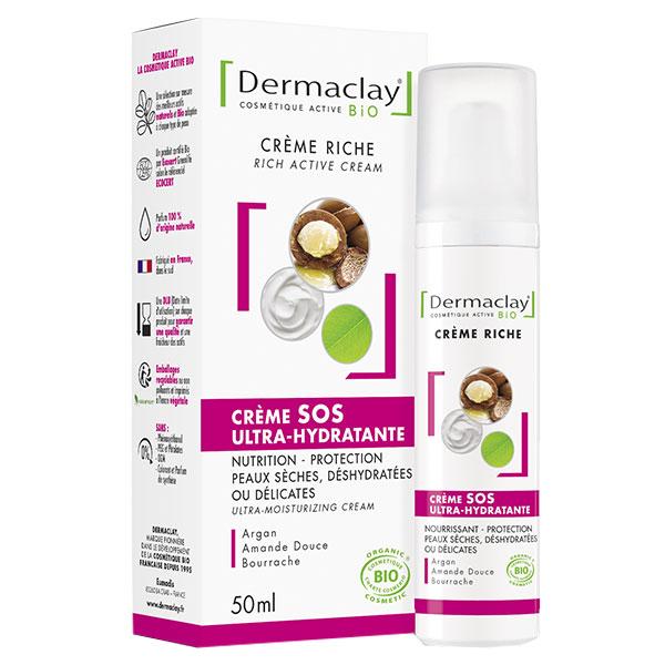 Crème Riche SOS Ultra-Hydratante Bio 50ml
