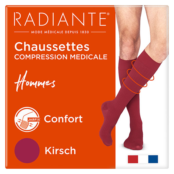 Chaussettes de compression Opaque Kirsch Styl'Coton Fine Taille 2 Classe 2