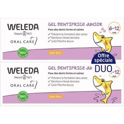 Gel Dentifrice Junior 6-12 Ans avec Fluor 2x50 ml