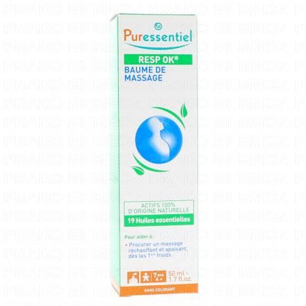 Resp Ok - Baume de massage aux 19 huiles essentielles tube 50ml