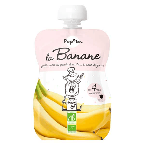 Les Fruits Gourde Banane +4mois Bio 120g