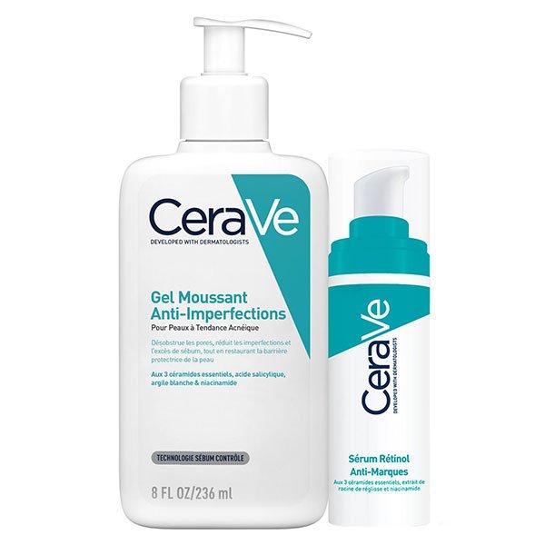 Routine Visage Anti-Marques Gel Moussant Anti-Imperfections 236ml & Serum Rétinol 30ml