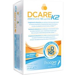 Dcare K2: Vitamine D3+K2 84caps