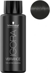 Coloration Semi-Permanente Igora Vibrance 1-0 Noir Naturel