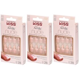 Kiss Salon Acrylic Kit Faux Ongles French Nude