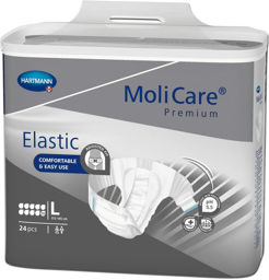 Molicare Premium Slip Elastic 10 gouttes Large - 8 paquets de 14 protections