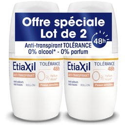 Etiaxil Anti-Transpirant Tolérance 48h Roll On x2