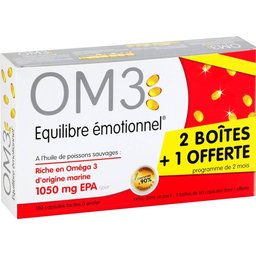 Om3 2 Boîtes + 1 gratuite 180 Capsules