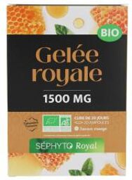 Royal Gelée Royale 1500 mg Bio 20 Ampoules - Boîte 20 ampoules de 10 ml